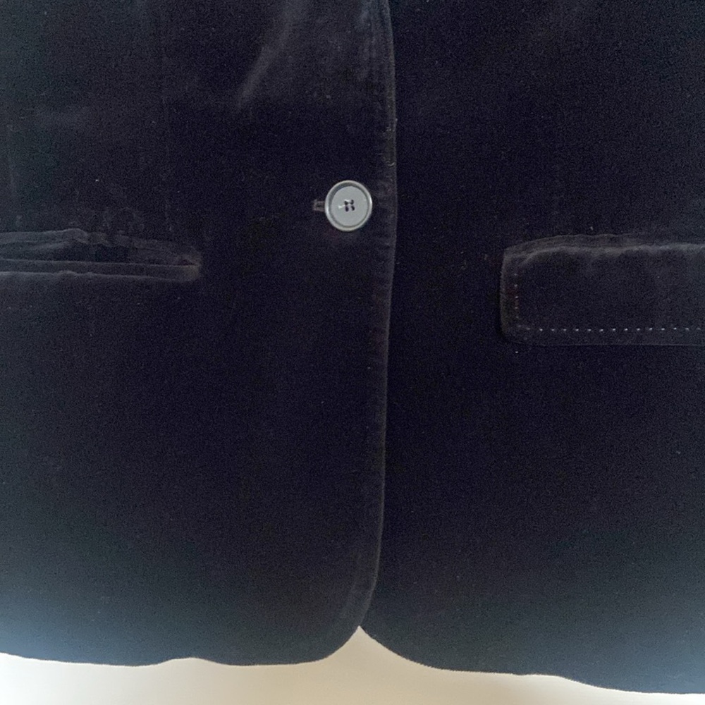 J. CREW velvet black blazer - Picture 6 of 9